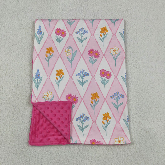 Framed Flowers Blanket