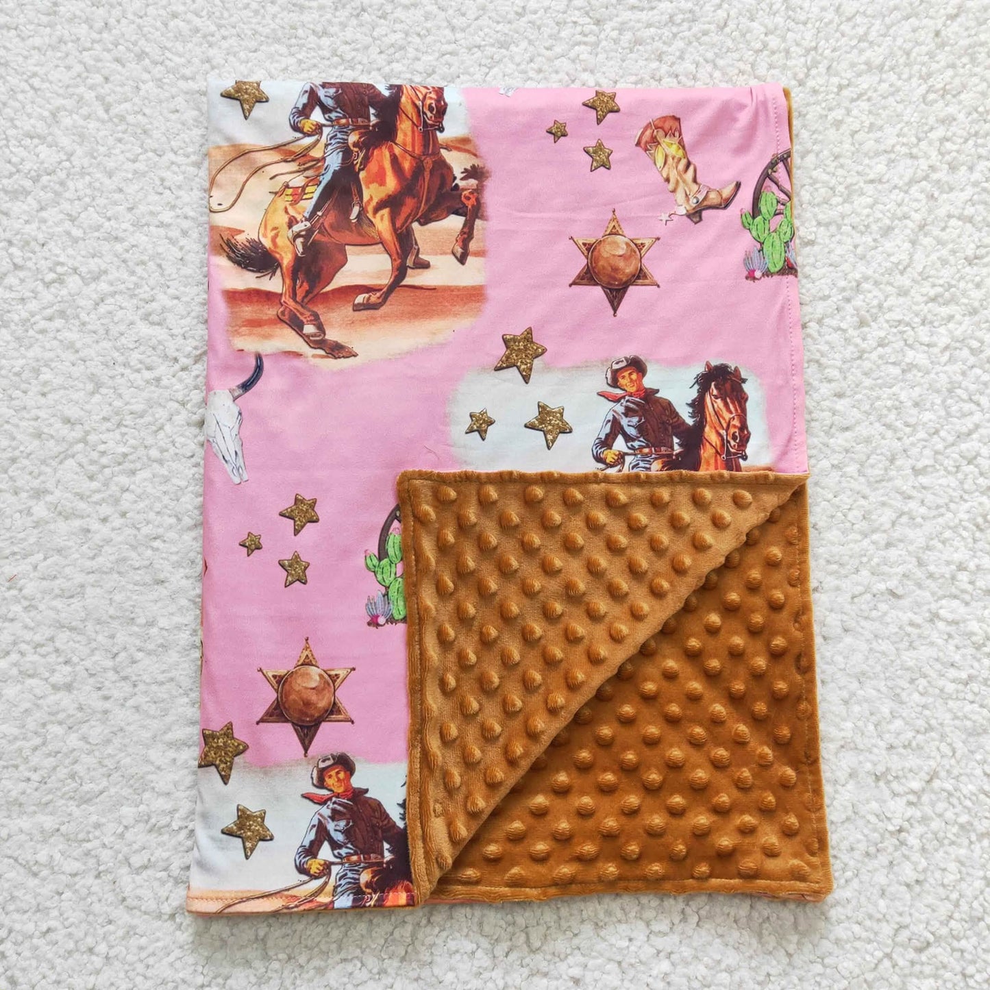 Pink Cowboy Blanket