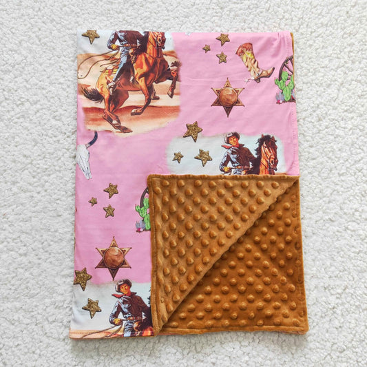 Pink Cowboy Blanket
