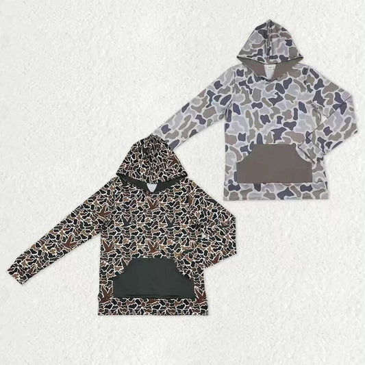 Camo Hooded Pullover