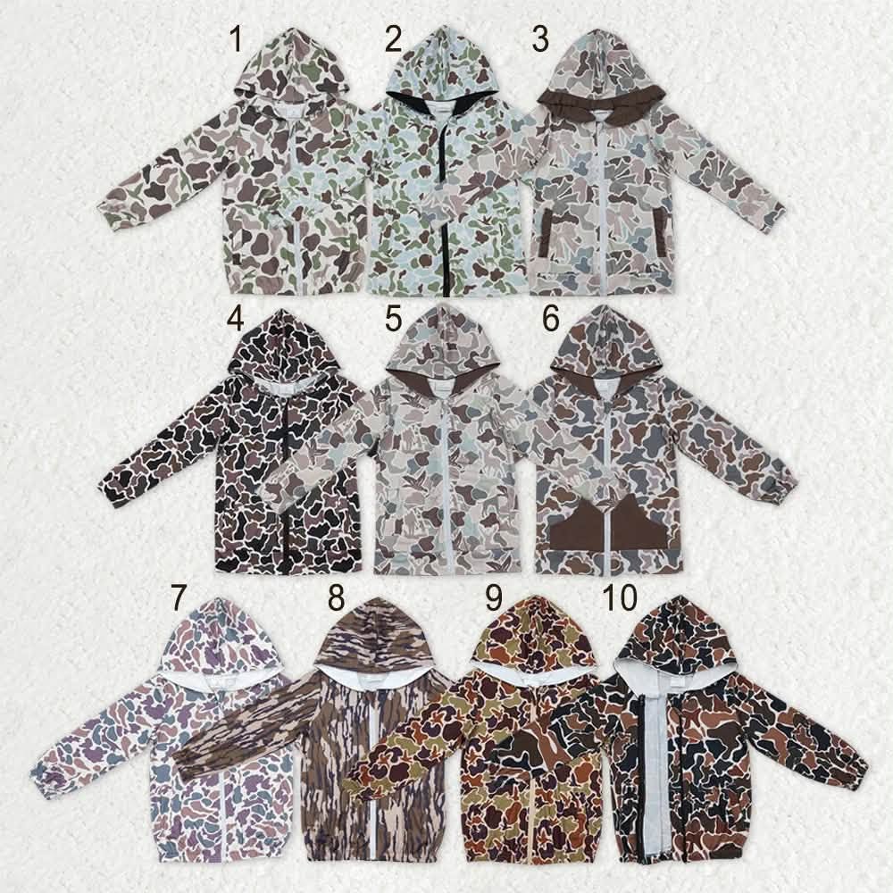 Camo Zip Up Jacket