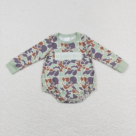 Mama's Boy Camo Bubble Romper