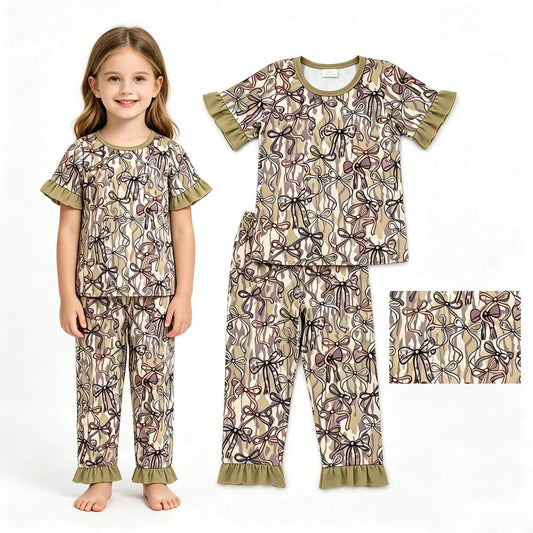 Ruffle Camo Coquette Pajamas