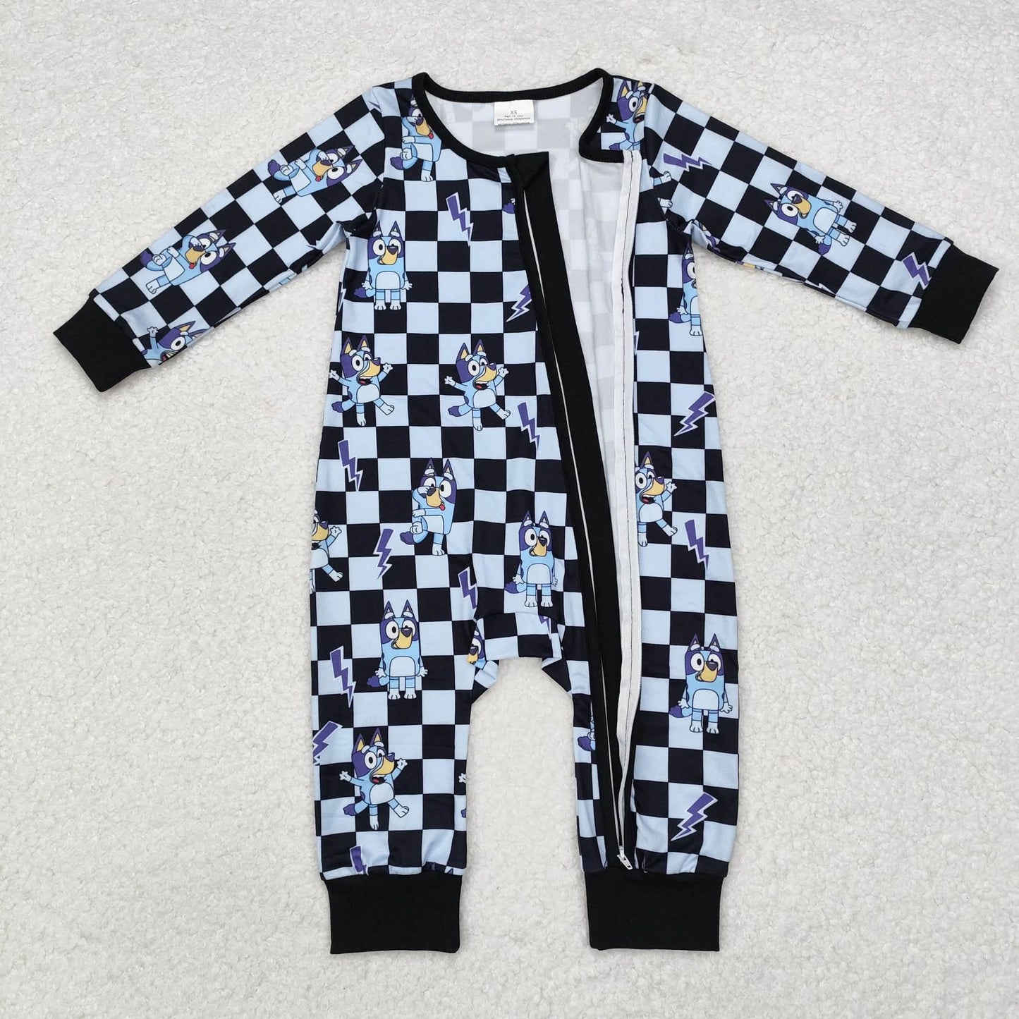 Blug Dog Checkered Romper