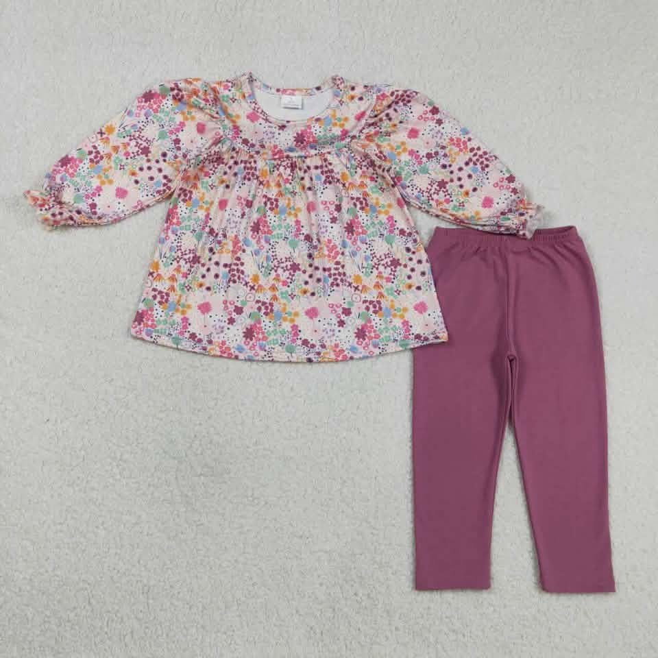 Fall Floral Pants Set