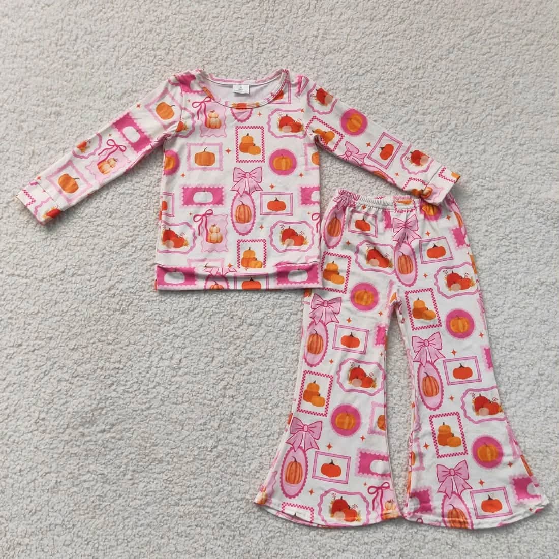 Pumpkin Stamps Pants Set