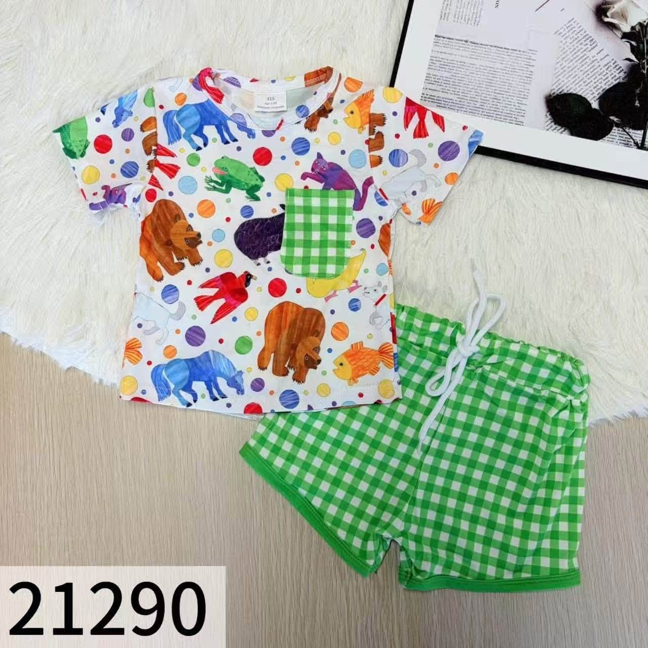 Bear and Friends Shorts Set