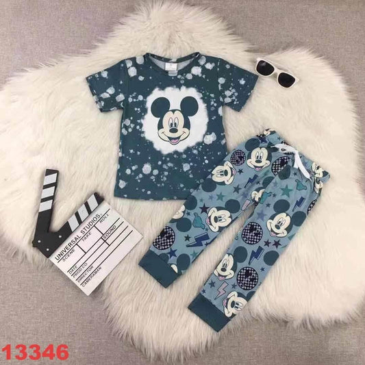Blue Mouse Jogger Set