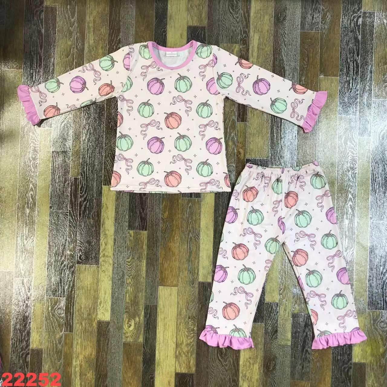 Pastels Coquette Pumpkin Pajamas Set