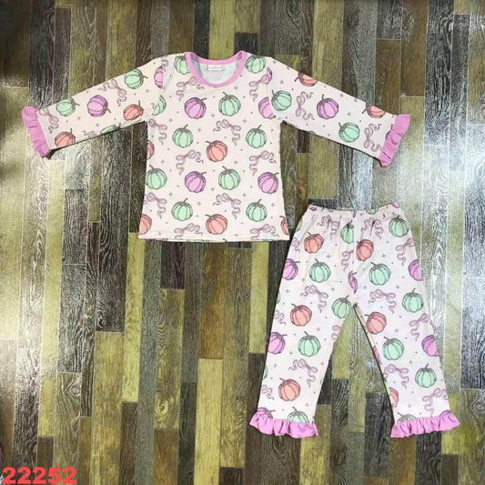 Pastels Coquette Pumpkin Pajamas Set