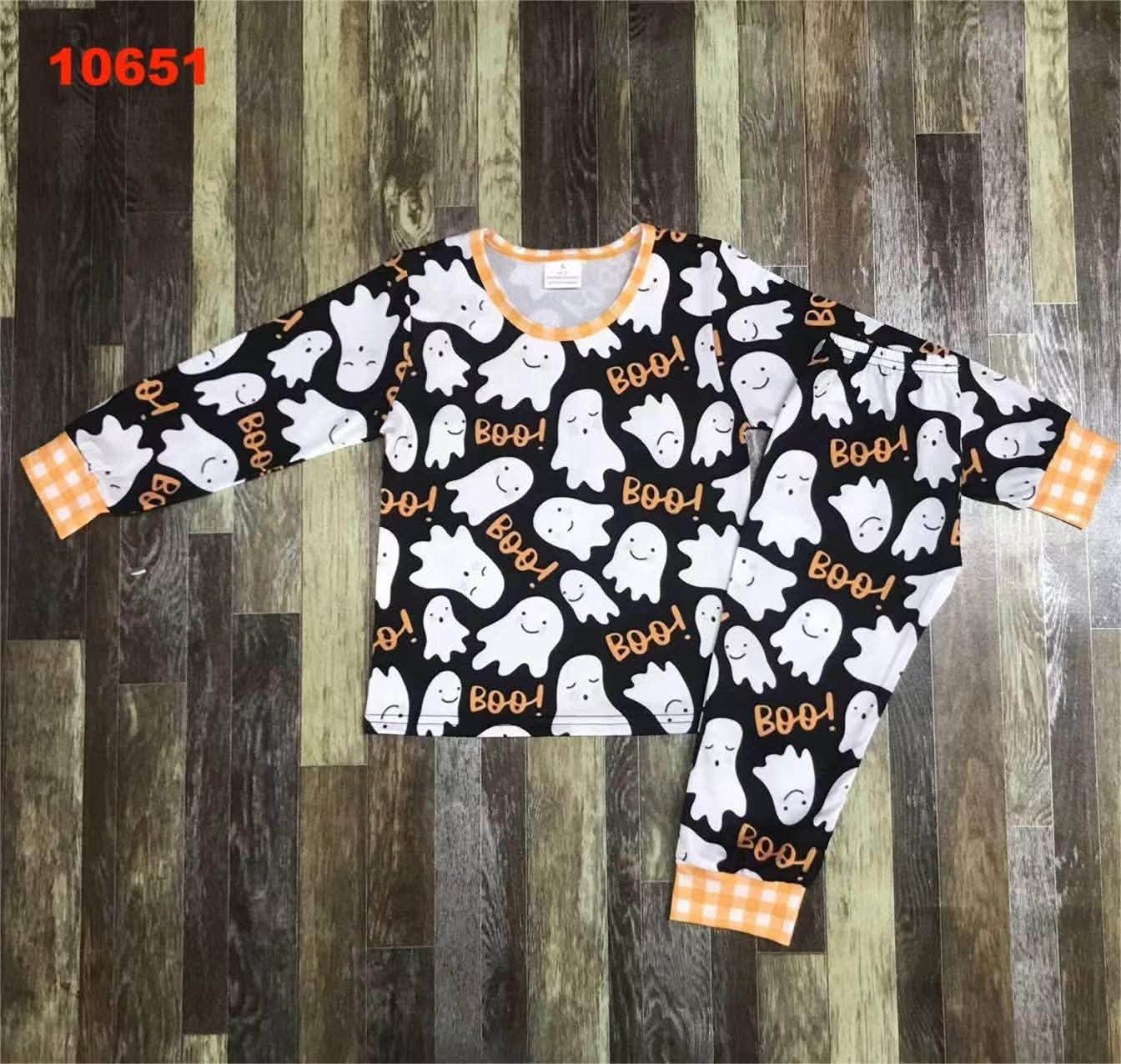 Boo Gingham Pajama Set