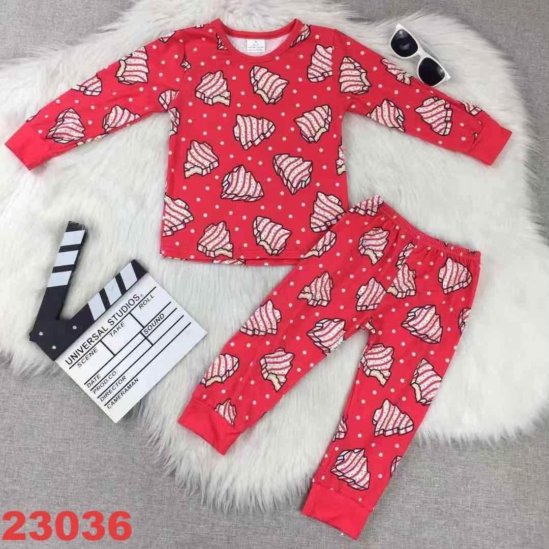 Christmas Tree Snack Pajamas Set