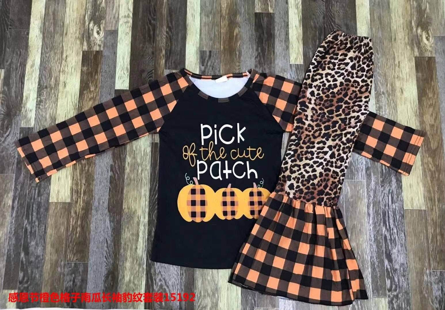 Pick of the Cute Patch Pants Set