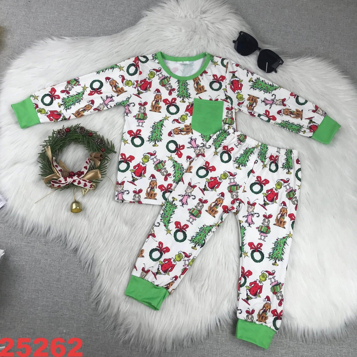 Green Guy Pocket Pajamas Set