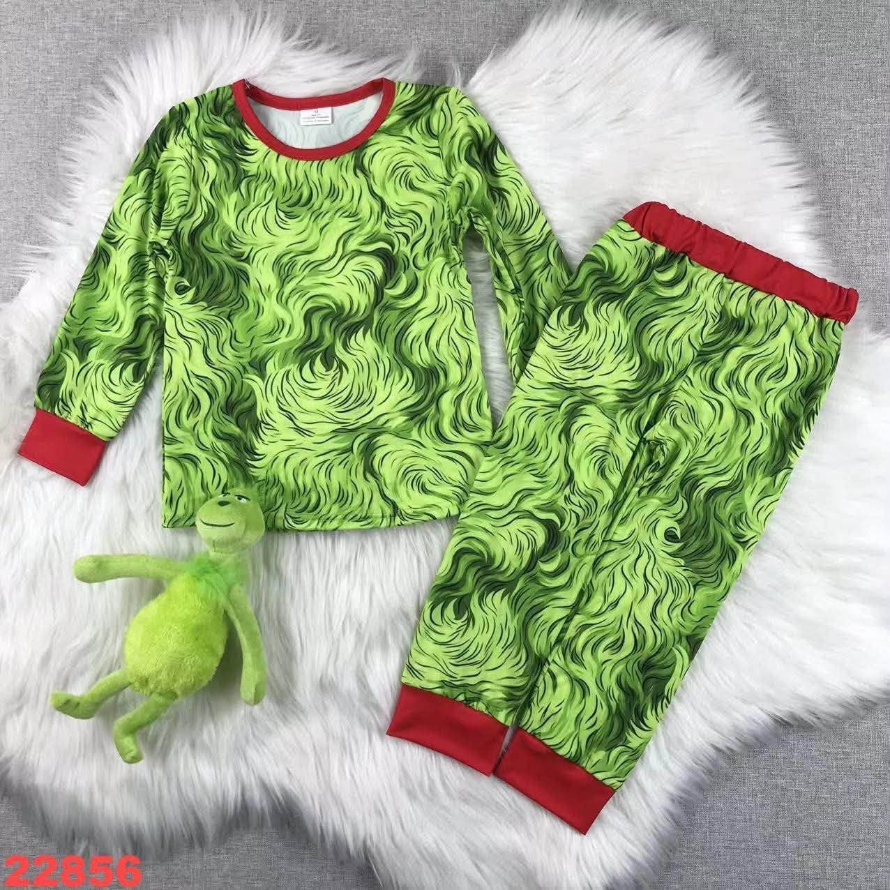 Green Guy Faux Fur Pajama Set