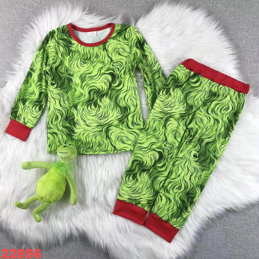 Green Guy Faux Fur Pajama Set