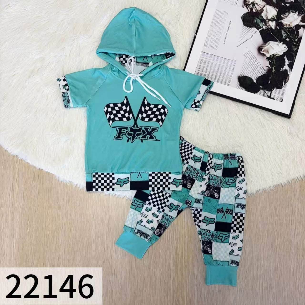 Racing Hooded Jogger Set