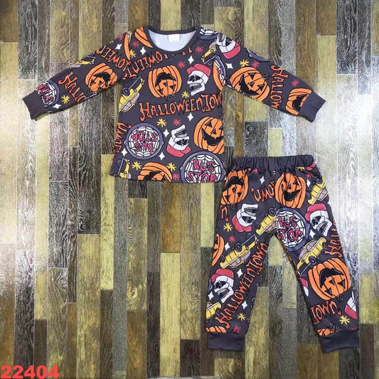 Halloween Bus Stop Pajama Set