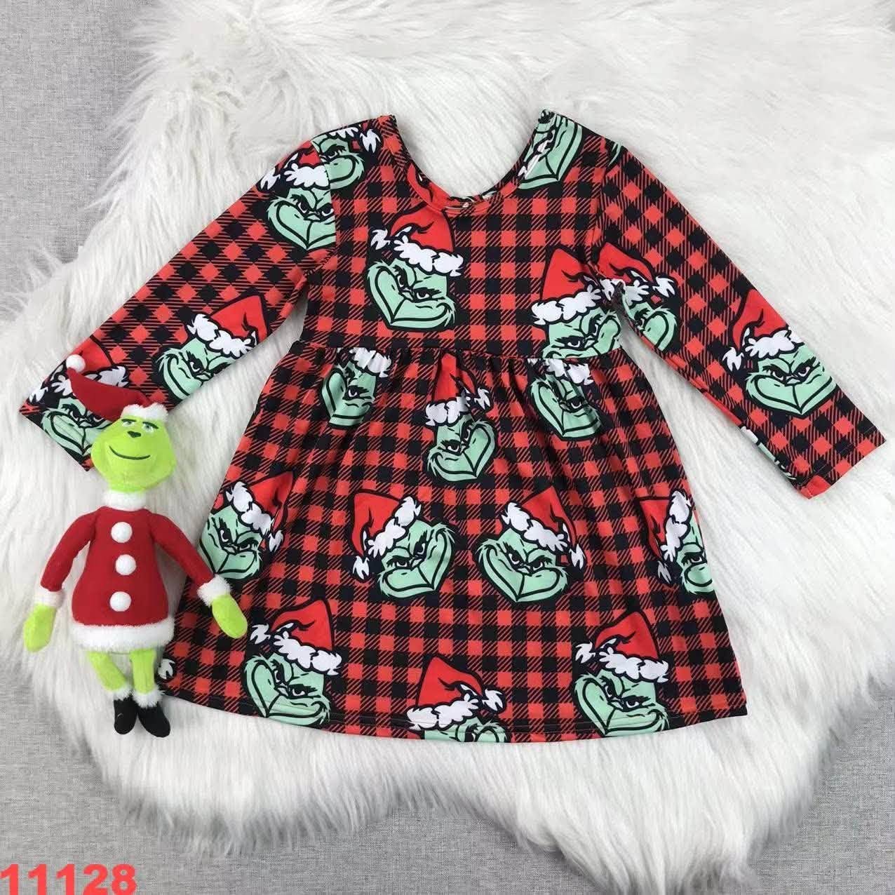 Green Guy Plaid Dress