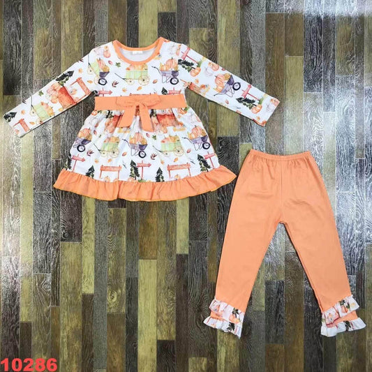 Pumpkin Wagons Pants Set