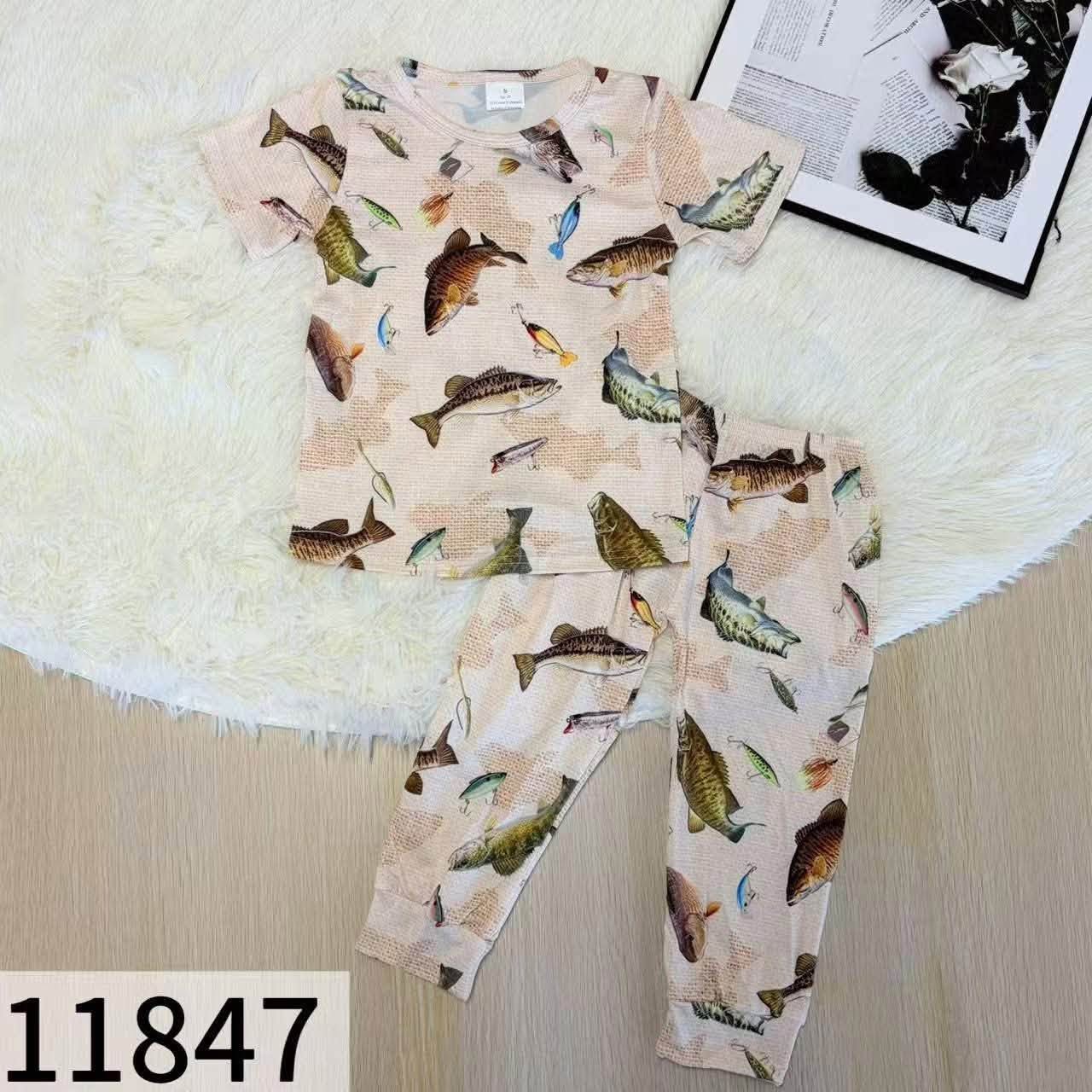 Fish and Lures Pajama Set