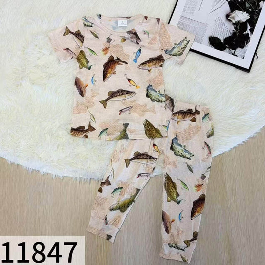 Fish and Lures Pajama Set