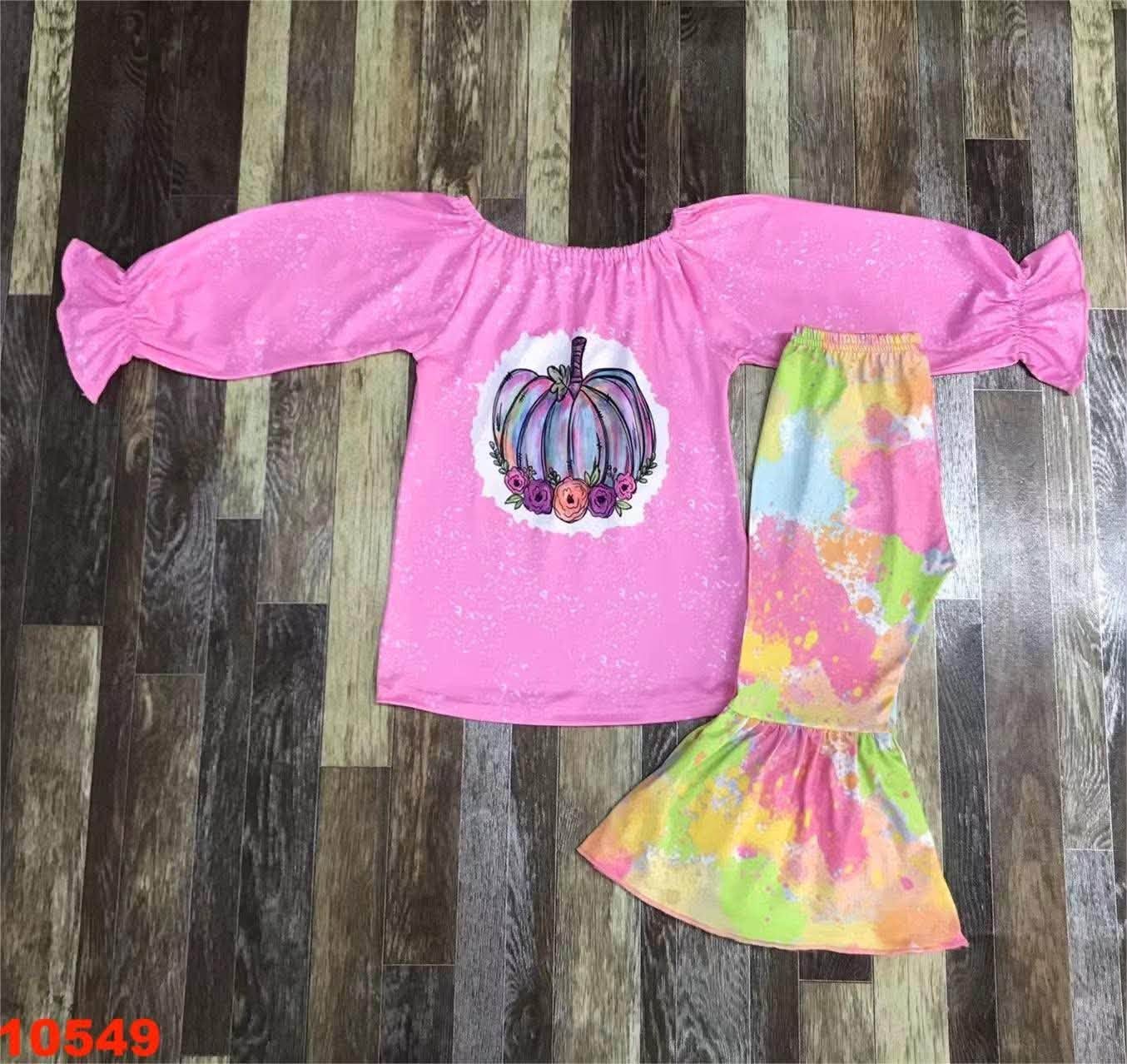 Rainbow Pumpkin Pants Set