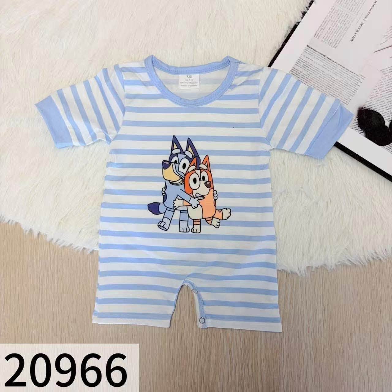 Blue Dog Romper