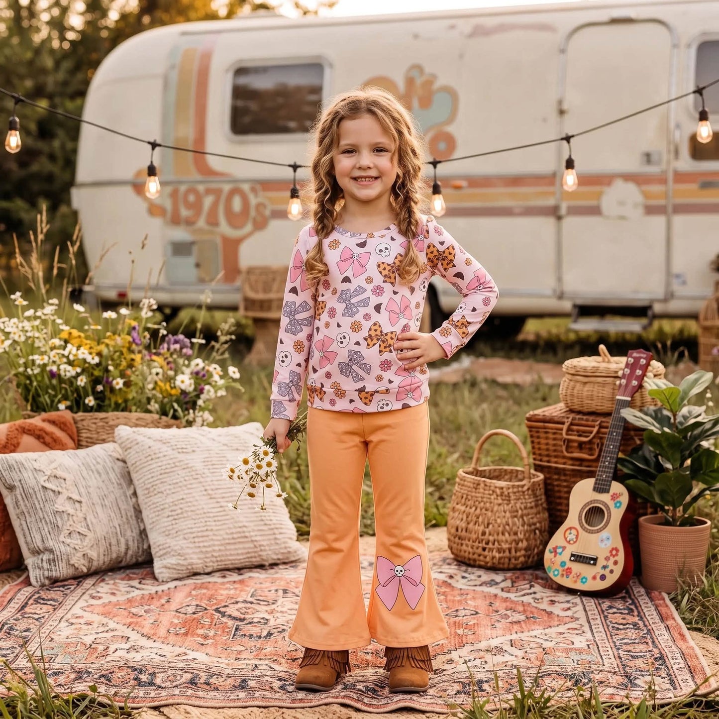 Halloween Coquette Pants Set