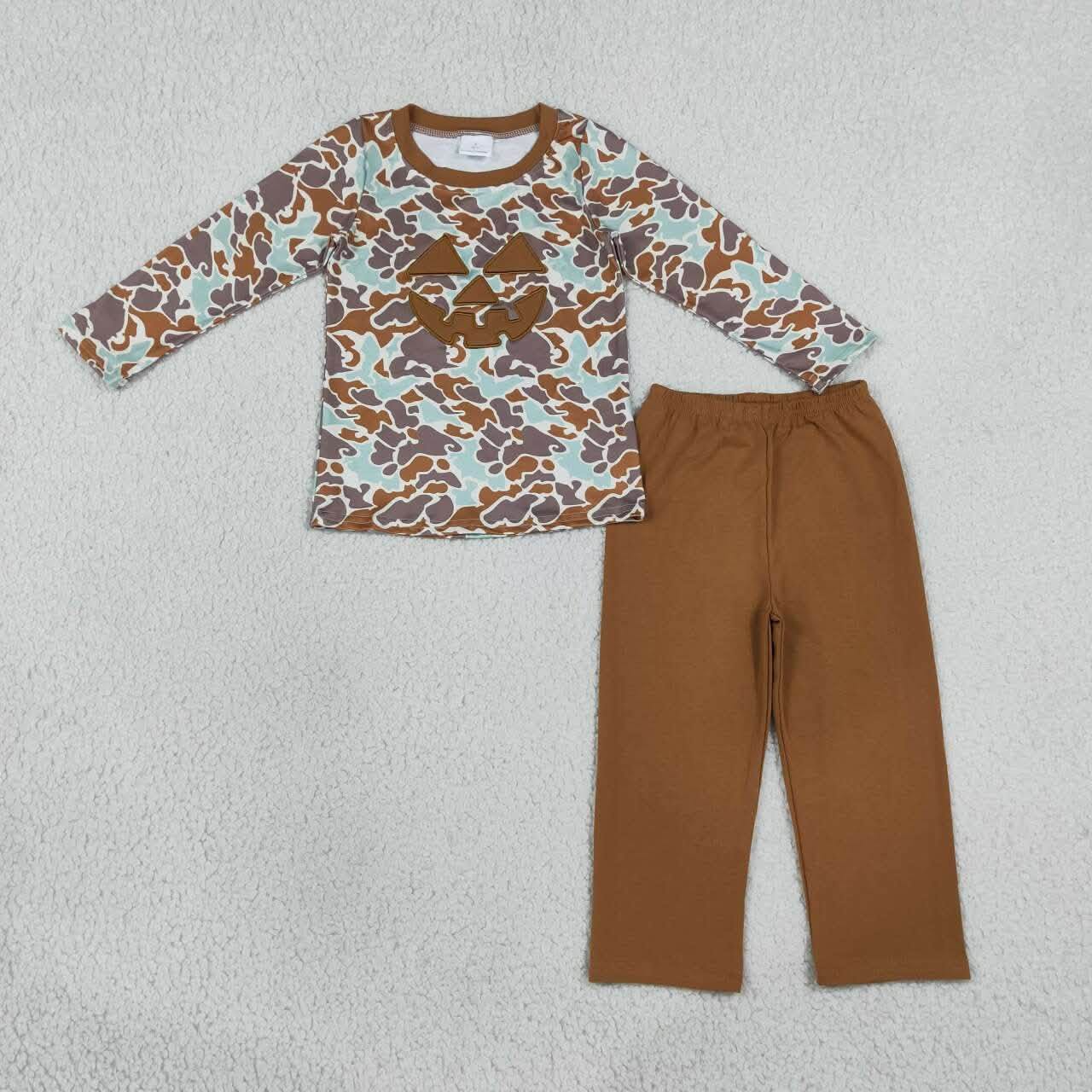 Camo Jack o' Lantern Pants Set
