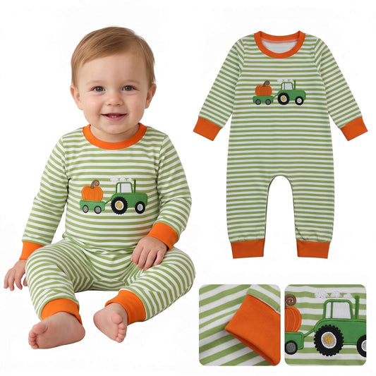 Pumpkin Tractor Romper
