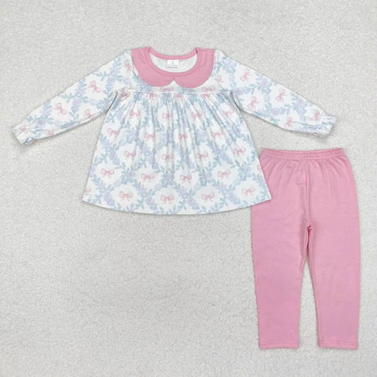 Pink Coquette Trelis Pants Set