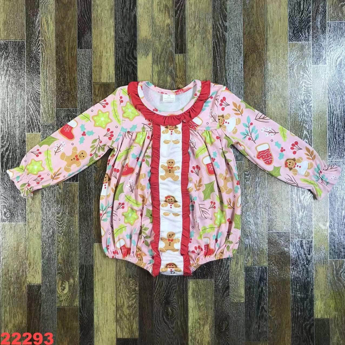 Gingerbread Christmas Romper