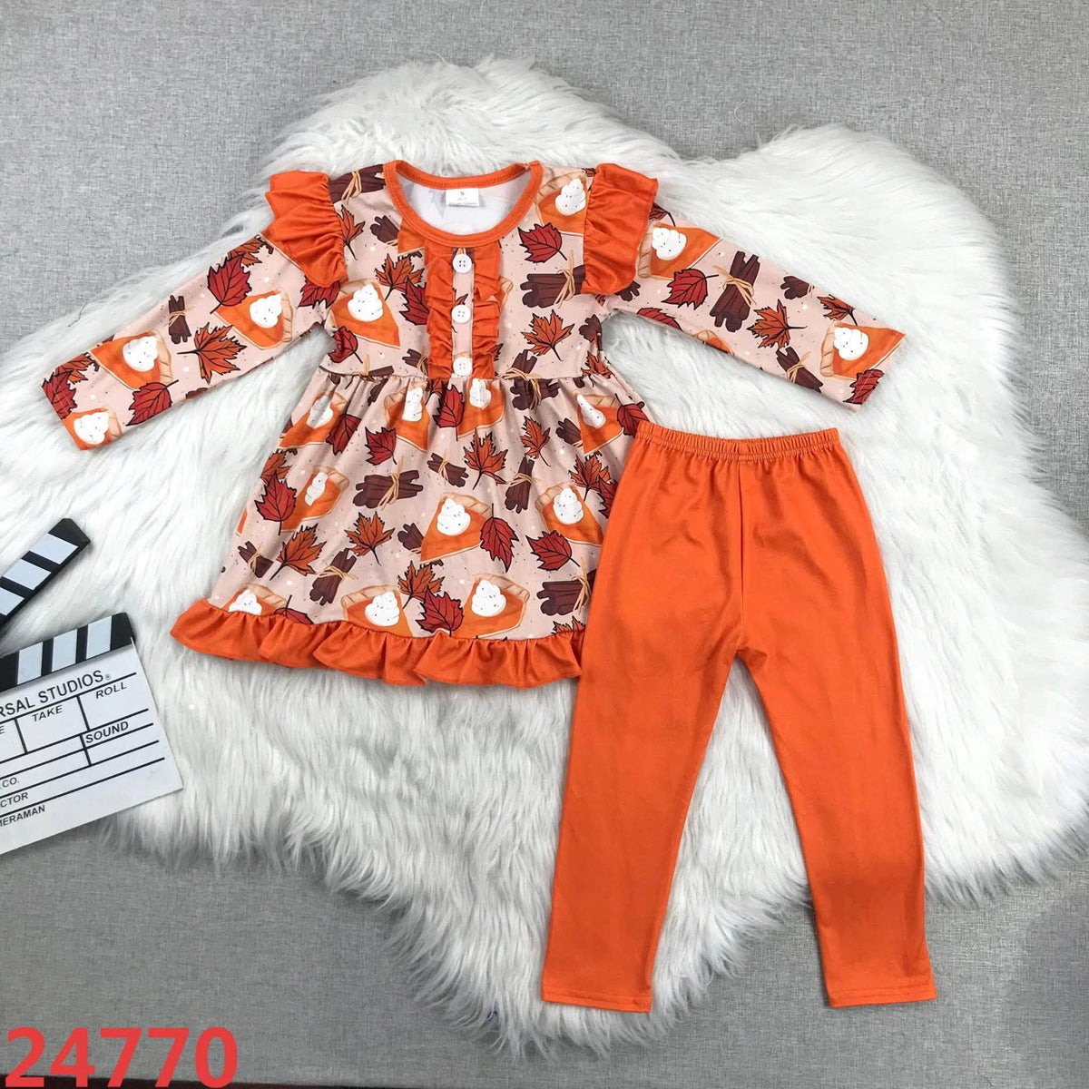Pumpkin Pie Fall Pants Set