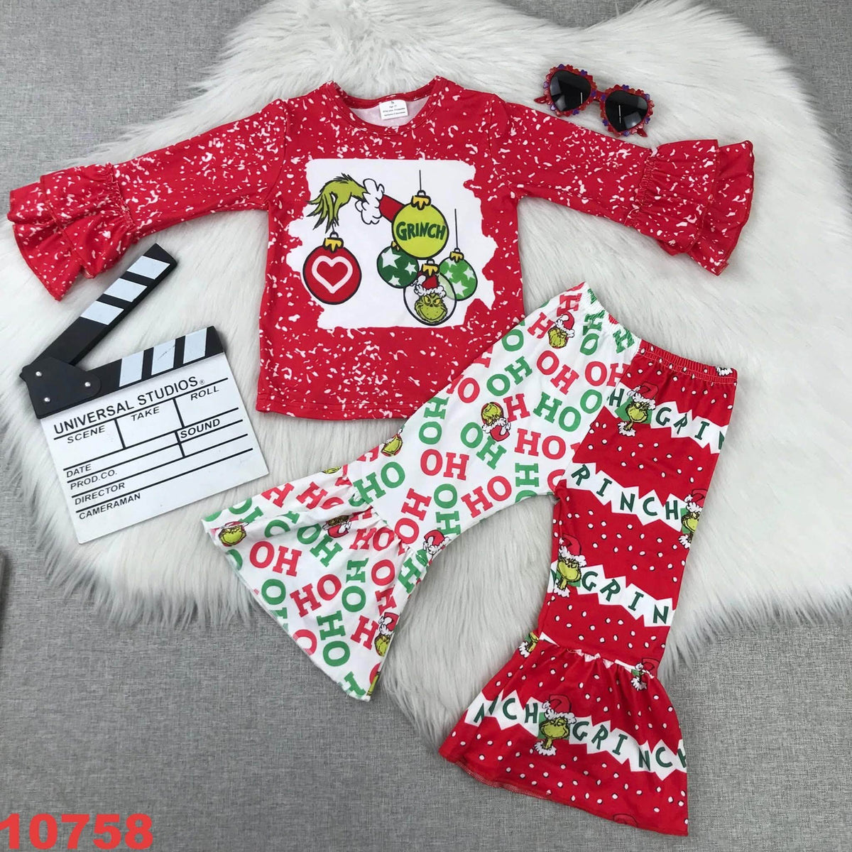 The Grump Bell Bottom Pants Set