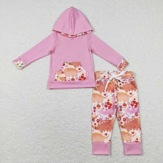 Fall Dino Hooded Pants Set
