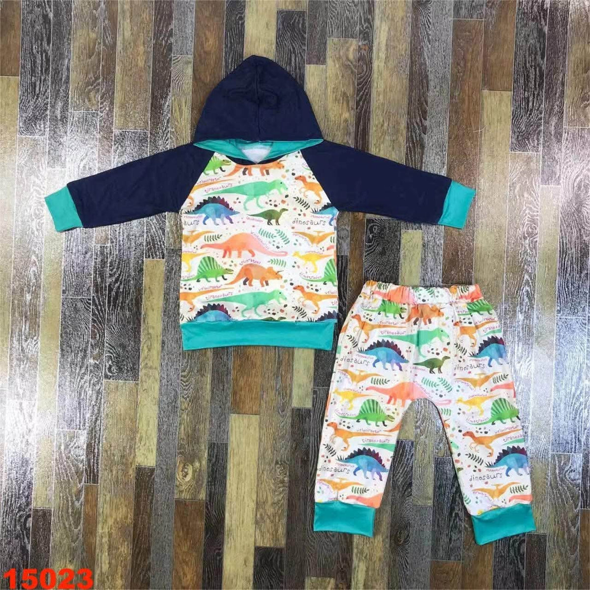 Hooded Dino Jogger Set