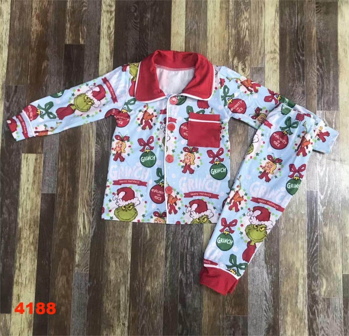 The Grump Collard Pajamas Set