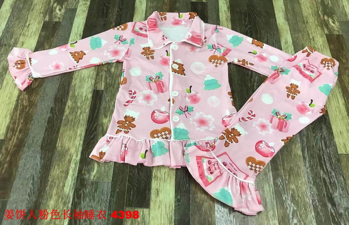 Pink Gingerbread Pajama Set