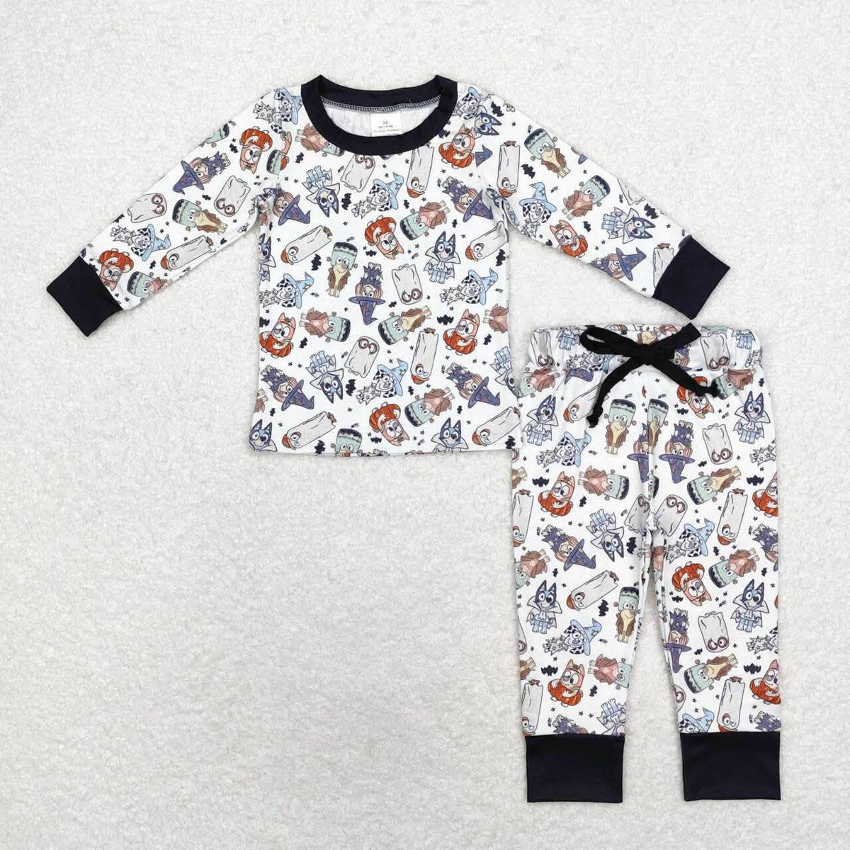Blue Dog Ghouls Pajama Set