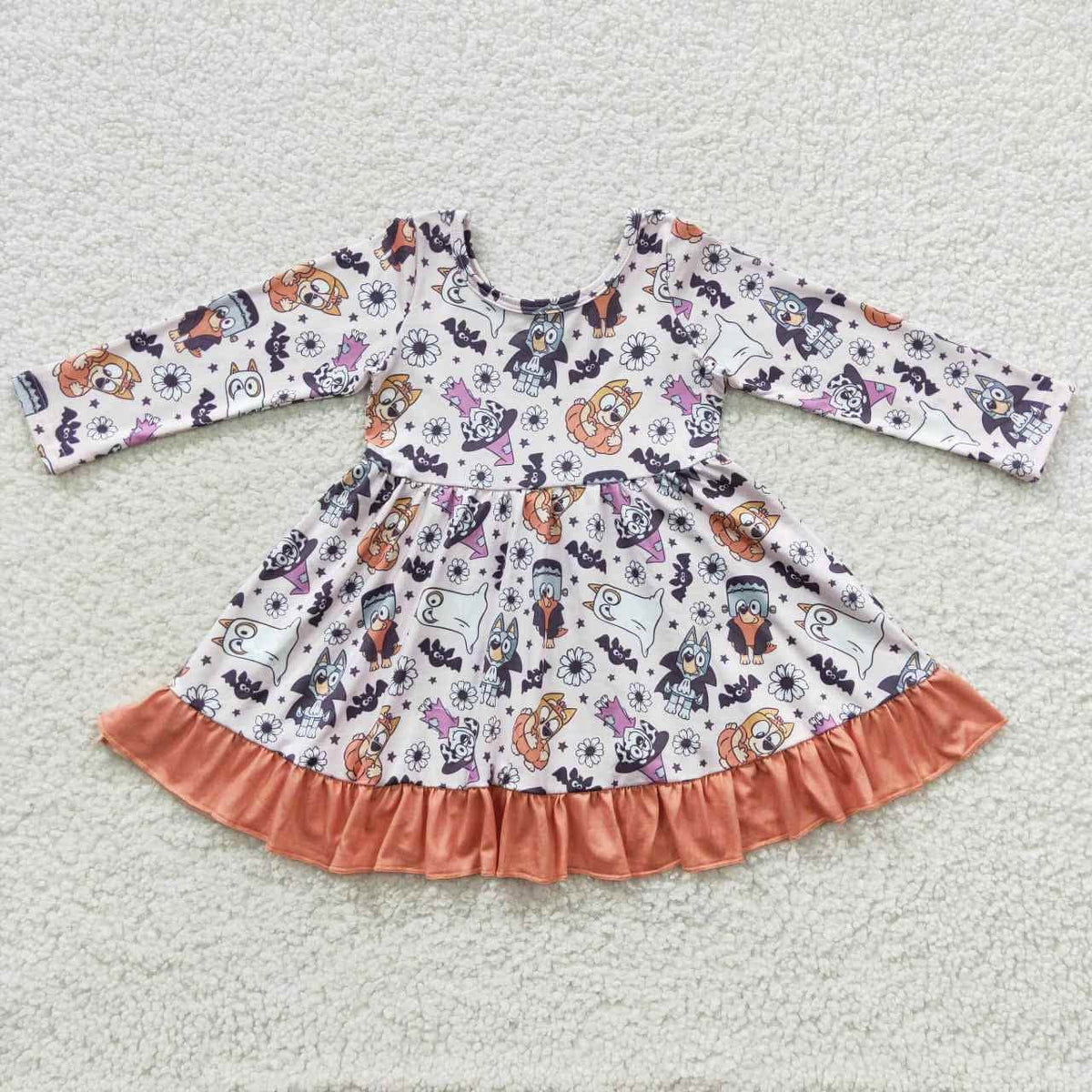 Blue Dog Ghouls Dress