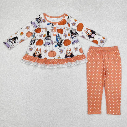 Blue Dog Witch Pants Set
