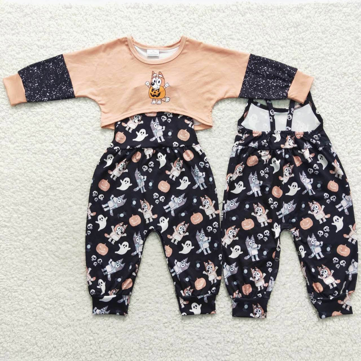 Orange Dog Overall Set
