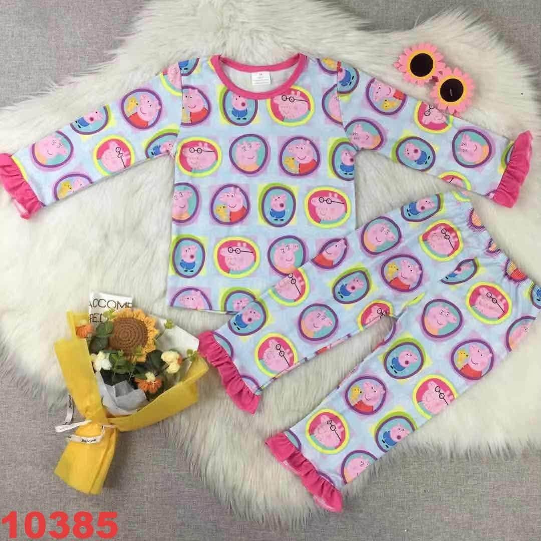 Pink Pig Portrait Pajama Set