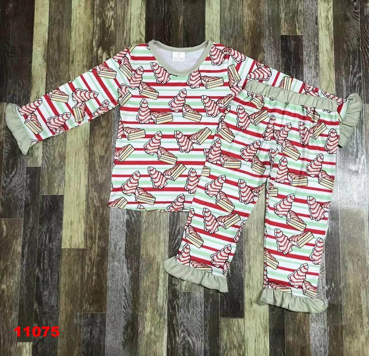 Snack Cakes Ruffle Pajama Set