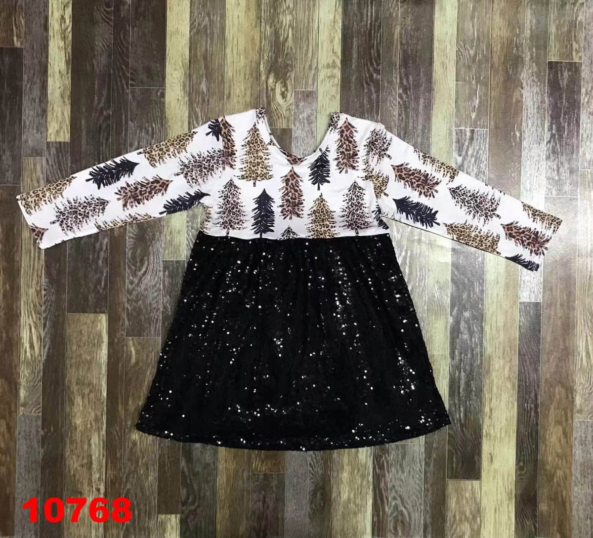 Christmas Tree Sequin Dress