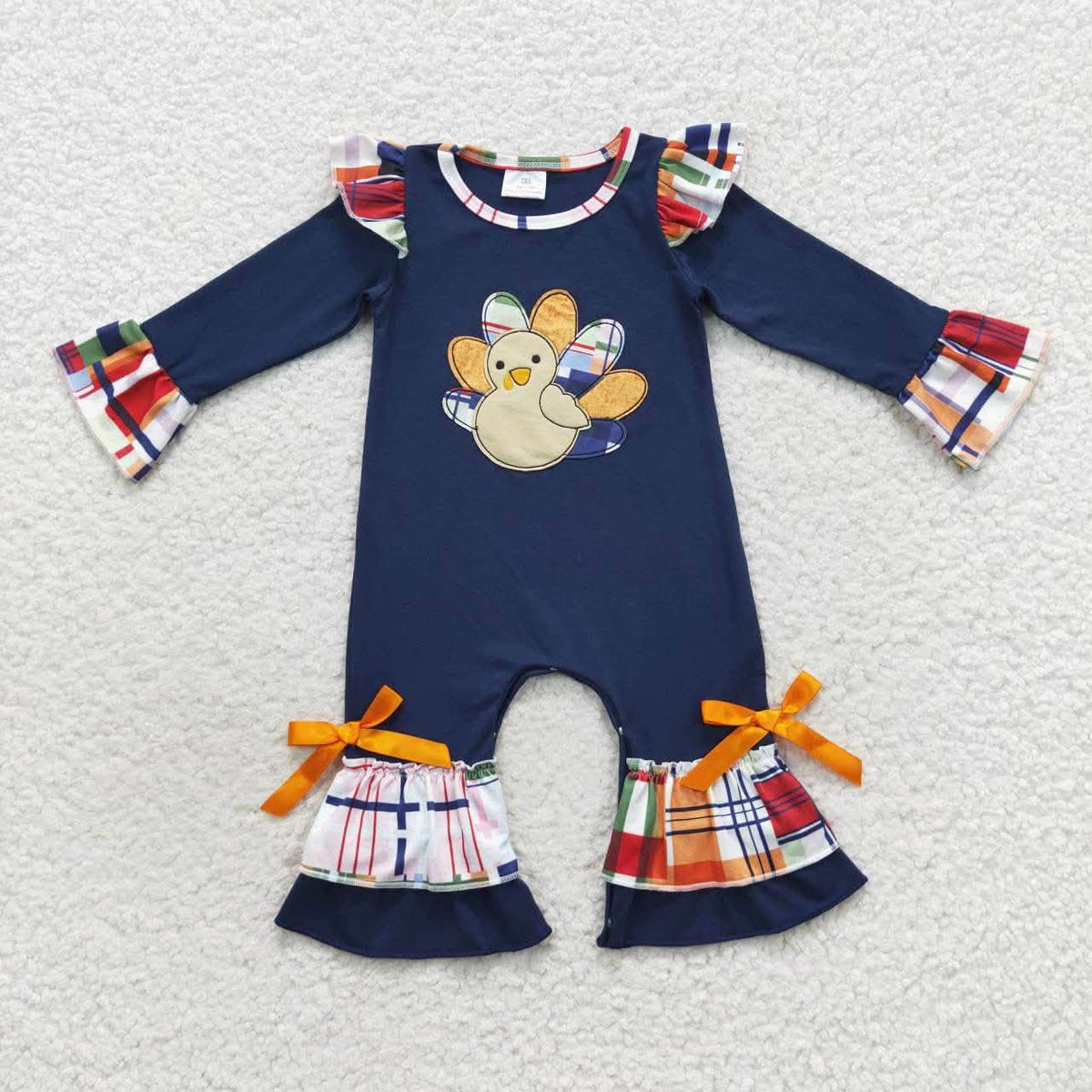 Patchwork Turkey Romper