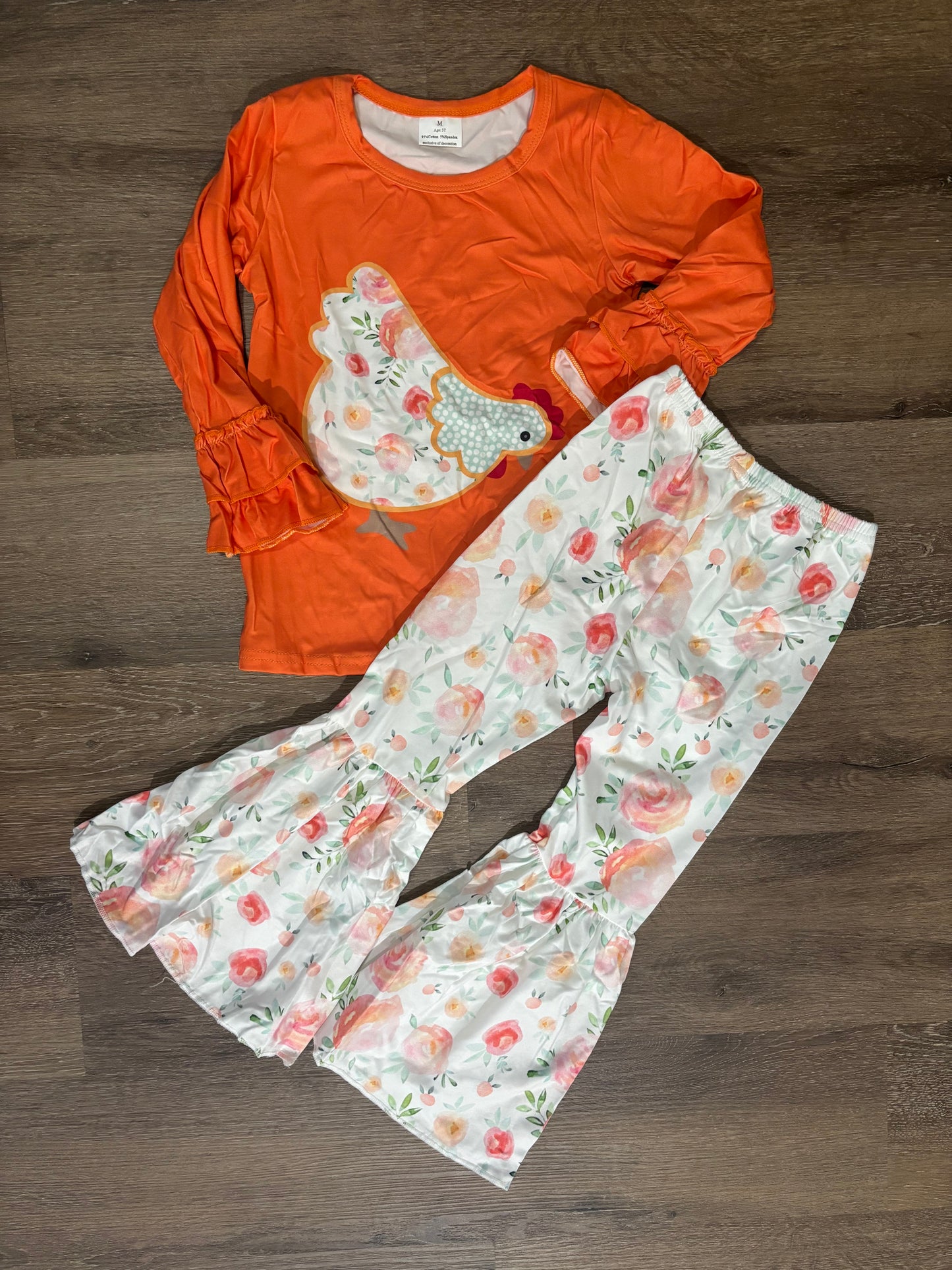 Floral Chicken Outfit