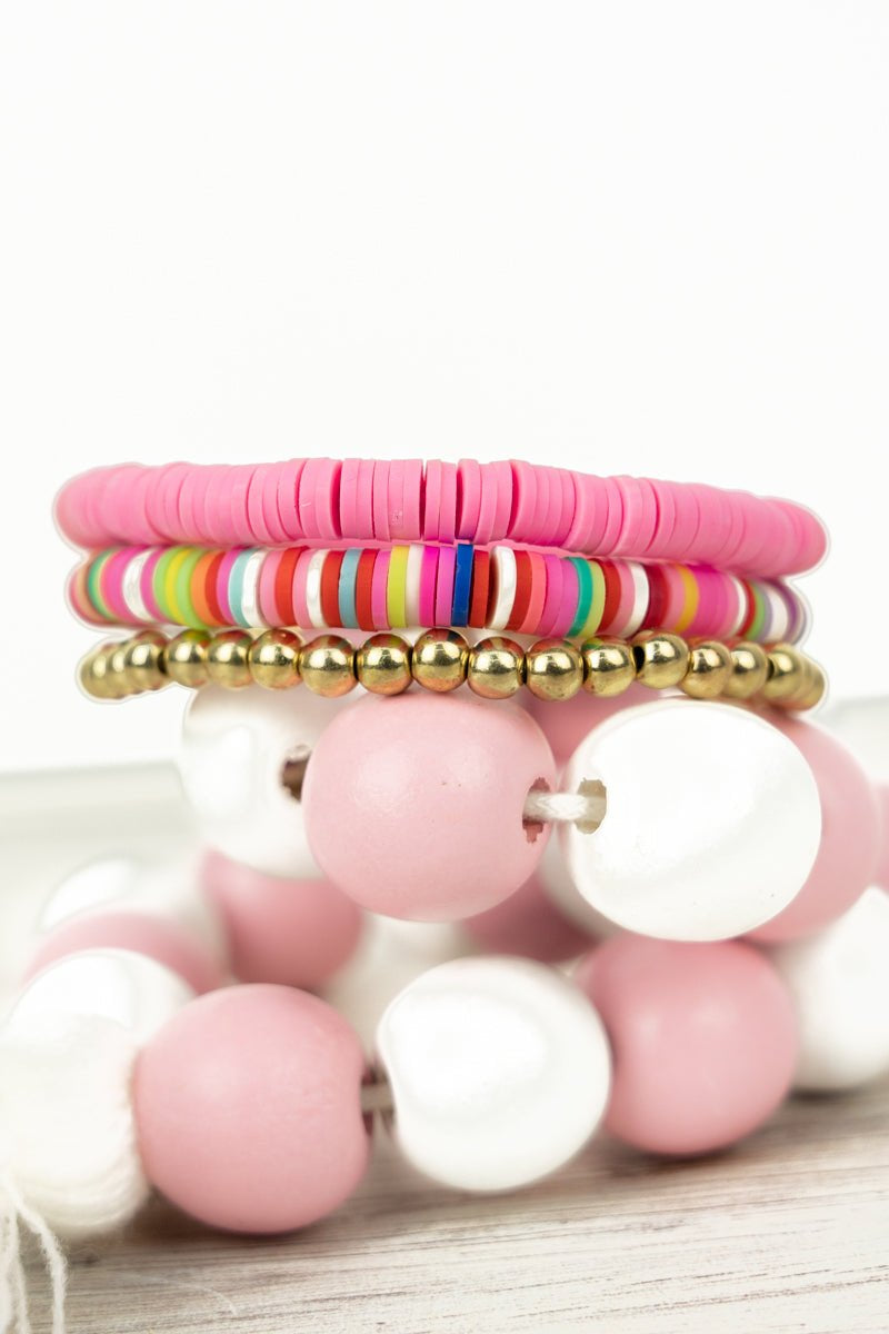 Spring Vibes Stack Bracelet Set