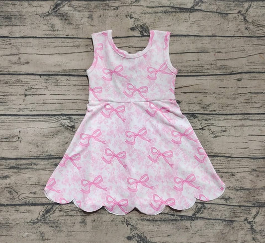 Pink Bow Yoga Dress